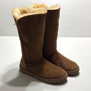 UGG Australia Classic Cuff Suede Tall Sheepskin Boot